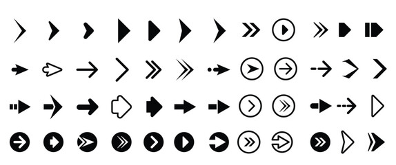 web arrows symbols website direction arrows signs buttons infographics icons.