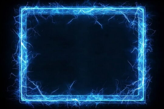 frame with lightning