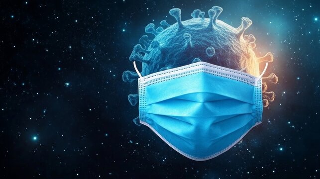 abstract background with glowing stars