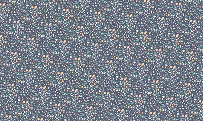 Seamless Terrazzo Stone Fragment Pattern Design