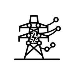 Obraz premium Internet of Things (IoT) icon representing connectivity and energy