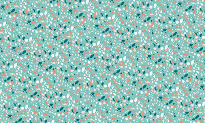 Seamless Terrazzo Stone Fragment Pattern Design