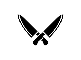 Obraz premium Crossed knives icon