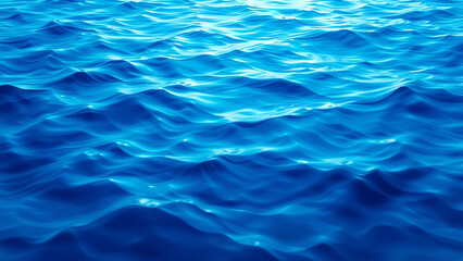 Obraz premium Deep Blue Ocean Waves Water Surface