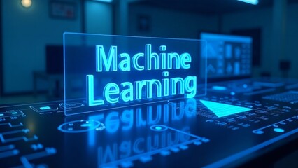 Fototapeta premium Machine Learning Data Flow