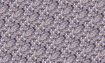 Seamless Terrazzo Stone Fragment Pattern Design