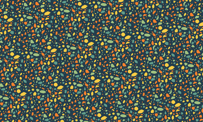 Seamless Terrazzo Stone Fragment Pattern Design