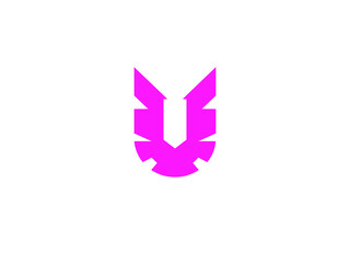 modern U logo with wings idea
