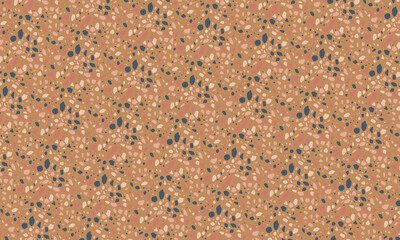 Seamless Terrazzo Stone Fragment Pattern Design