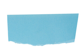 Blue Torn paper in a rectangle shape, paper scrap with torn edges, ripped blue paper sheet,...