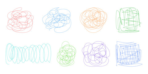 手描き　ぐちゃぐちゃ　ラフ　落書き　線