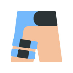 hip thigh brace simple flat icon illustration