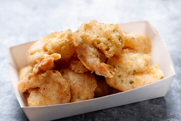 fried battered shrimp seafood