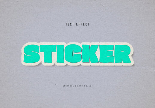 Sticker Text Effect