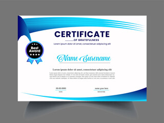 professional certificate design sample for company