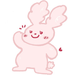 감정이모티콘 토끼 © 듀듀야