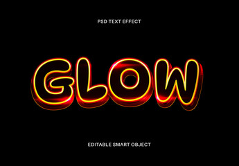 Glowing Outline Text Effect