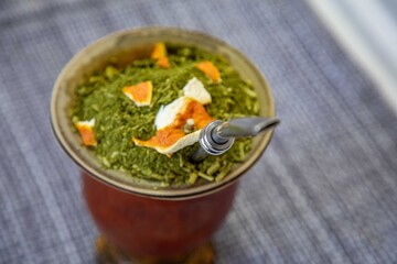 The most perfect, original and best yerba mate chimarrão in the world. With dehydrated orange peel and a classic ambiance.