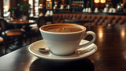 Obraz premium espresso coffee in cafe