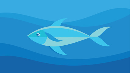 Obraz premium Vector illustration of a shark swimming underwater in the ocean