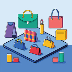 Travel Bags Collection – Vector Set of Luggage and Backpacks