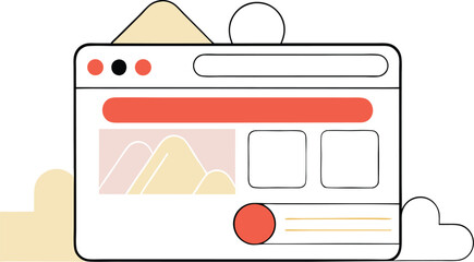 vector illustration of a photo camera