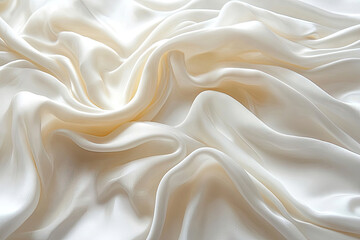 Minimalist Silk Surface With Translucent Chiffon Accents