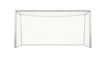 Shimmering goal net amidst black space