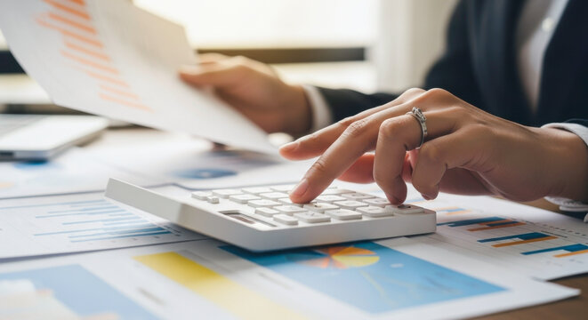 Calculator finance accounting business financial data analysis investment tax audit budget planning report