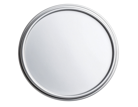 Metal tin container with screw cap for balm or cream, isolated on a transparent background - Powered by Adobe