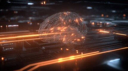 Futuristic digital globe with glowing data points and laser lines representing global connectivity and advanced technology concept