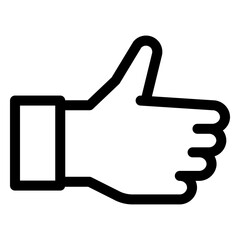 Favorite icon with line style