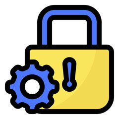 Padlock & Gear icon