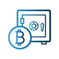 Safe box icon design template