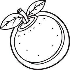 orange slice isolated on white	