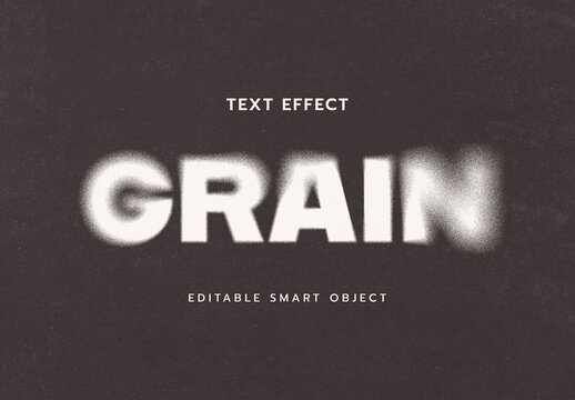 Grain Text Effect