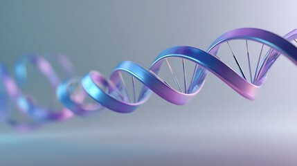 Close-up of Abstract Double Helix