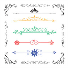 elegant decorative dividers ornate line separator 