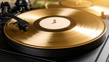 Old vinyl disc surface with subtle scratches and analog feel.