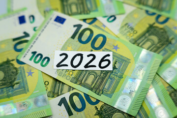 European banknotes, European currency, 2026.
