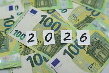 European banknotes, European currency, 2026.
