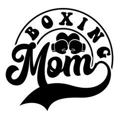 Boxing mom SVG Design
