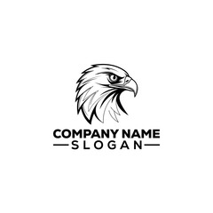 Eagle Head Profile Icon Logo Design