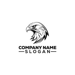 Eagle Head Profile Icon Logo Design