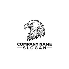 Eagle Head Profile Icon Logo Design