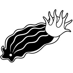 Obraz premium Nudibranch fish vector illustration perfect for posters, icon, t-shirts, cards, wall art prints and ai design.