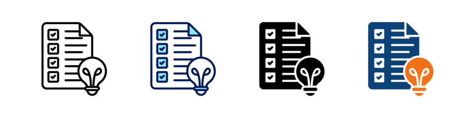 New Project All In One Icon Multi Styles Vector Set