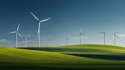 wind turbines farm