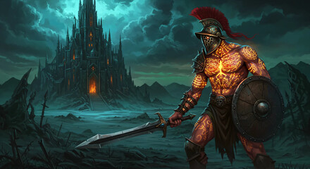  Warrior Illustration