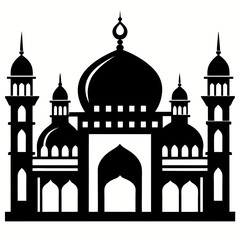 Clean Islamic Architecture Silhouette